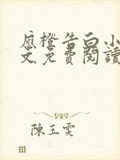 应橙告白小说全文免费阅读无删减