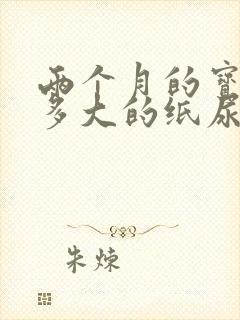 两个月的宝宝穿多大的纸尿裤