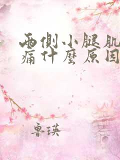 两侧小腿肌肉酸痛什么原因