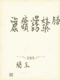 治疗慢姓膀胱炎尿频的药