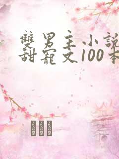 双男主小说推荐甜宠文100本