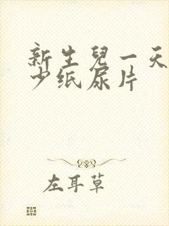 新生儿一天用多少纸尿片