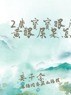 2岁宝宝眼角有黄眼屎是怎么回事