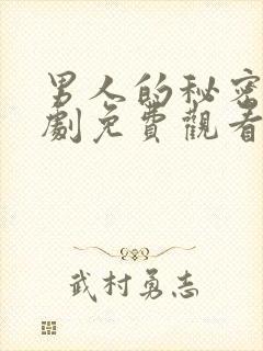 男人的秘密电视剧免费观看