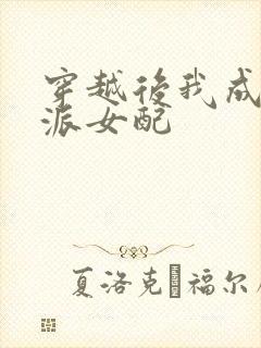 穿越后我成了反派女配