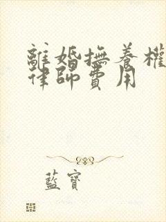 离婚抚养权纠纷律师费用