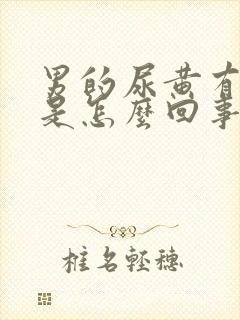 男的尿黄有泡沫是怎么回事