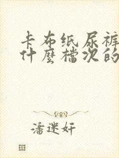 卡布纸尿裤属于什么档次的牌子