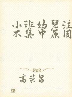 小班幼儿注意力不集中原因