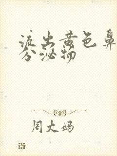 流出黄色鼻涕状分泌物