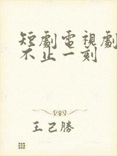 短剧电视剧心动不止一刻