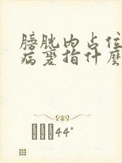 膀胱内占位性的病变指什么