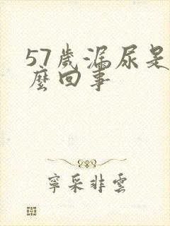 57岁漏尿是怎么回事