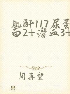 肌酐117尿蛋白2+潜血3+