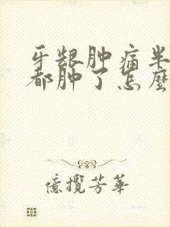 牙龈肿痛半边脸都肿了怎么快速消肿