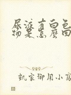 尿液有白色浑浊物是怎么回事女