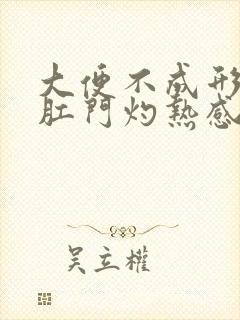 大便不成形便后肛门灼热感