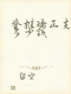 脊椎矫正支具要多少钱