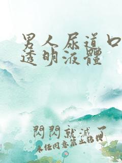 男人尿道口流出透明液体