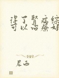 得了肾病综合征可以治疗好吗