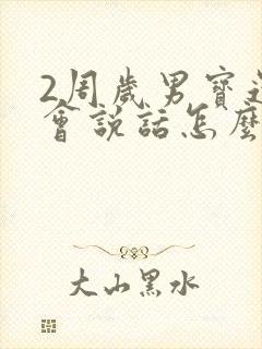 2周岁男宝还不会说话怎么办