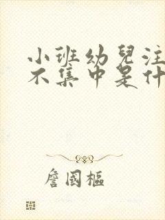 小班幼儿注意力不集中是什么原因