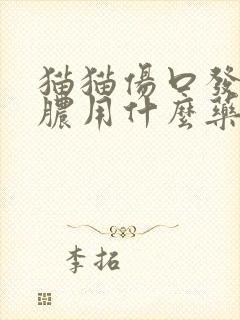 猫猫伤口发炎化脓用什么药