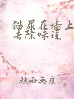 猫尿在墙上怎么去除味道