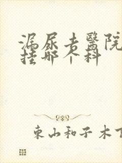 漏尿去医院看病挂哪个科