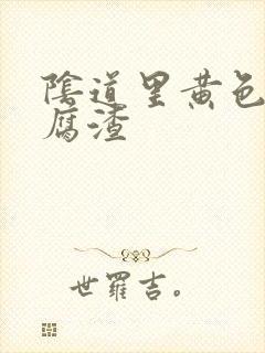 阴道里黄色的豆腐渣