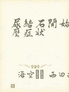 尿结石开始有什么症状