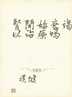 肾开始衰竭还可以治疗吗