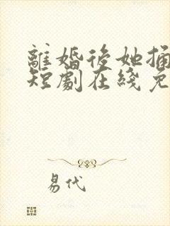 离婚后她捅破天短剧在线免费看