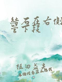 结石在右侧输尿管下段