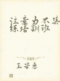 注意力不集中训练培训班