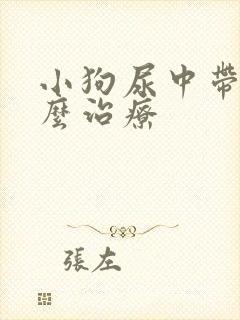 小狗尿中带血怎么治疗