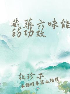 藏药六味能消丸的功效