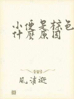 小便是棕色的是什么原因