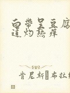 白带呈豆腐渣阴道灼热痒