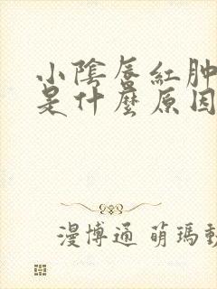 小阴唇红肿发痒是什么原因