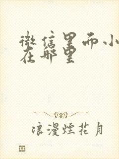 微信里面小程序在哪里