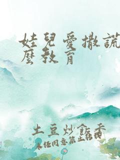 娃儿爱撒谎该怎么教育