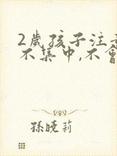 2岁孩子注意力不集中,不会说话