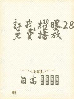 许我耀眼28集免费播放