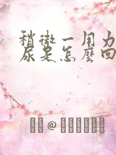 稍微一用力就漏尿是怎么回事