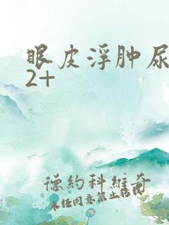 眼皮浮肿尿蛋白2+