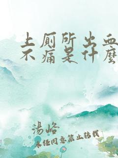 上厕所出血鲜红不痛是什么症状女