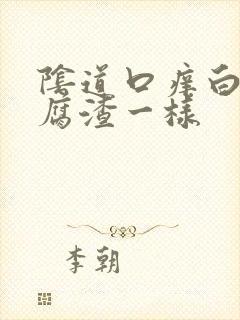 阴道口痒白带豆腐渣一样