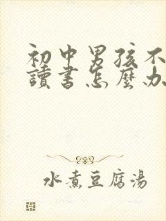 初中男孩不认真读书怎么办