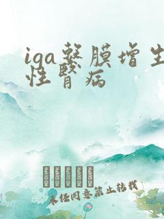 iga系膜增生性肾病